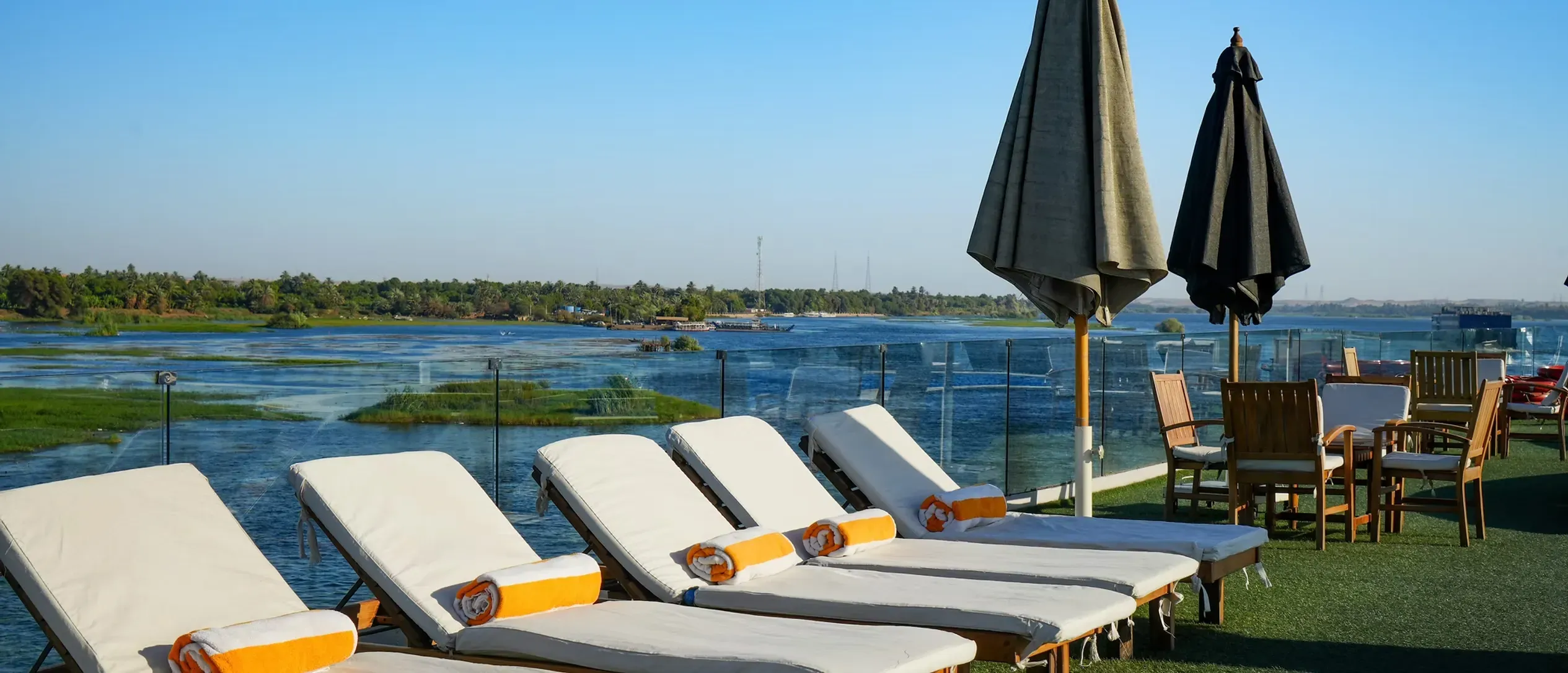 Sun deck of the MS Nile Premium Nile Cruise Nile cruise